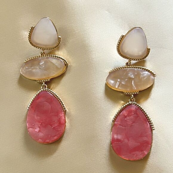 bohemian drop earrings A461 - Picture 2 of 3